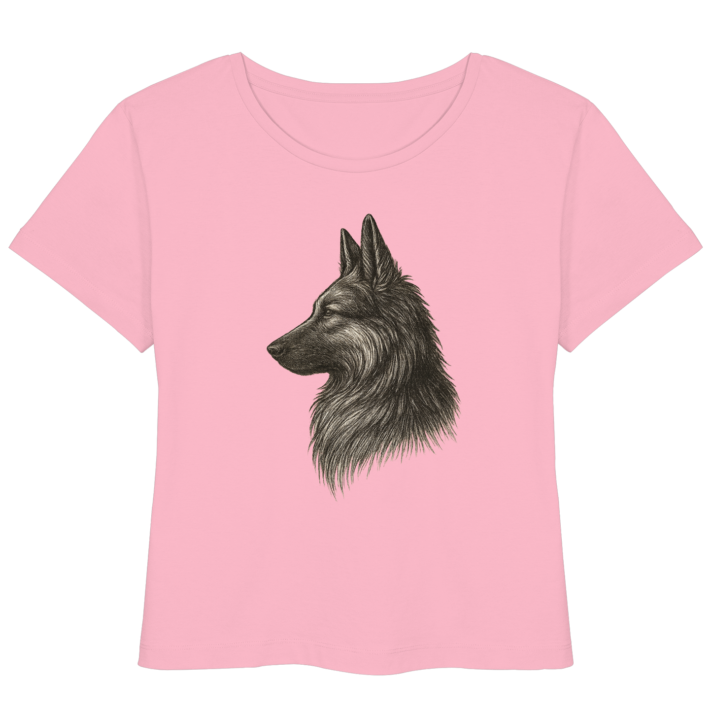 „Ökologisches Damen T-Shirt mit Tiermotiv – Deutscher Schäferhund“